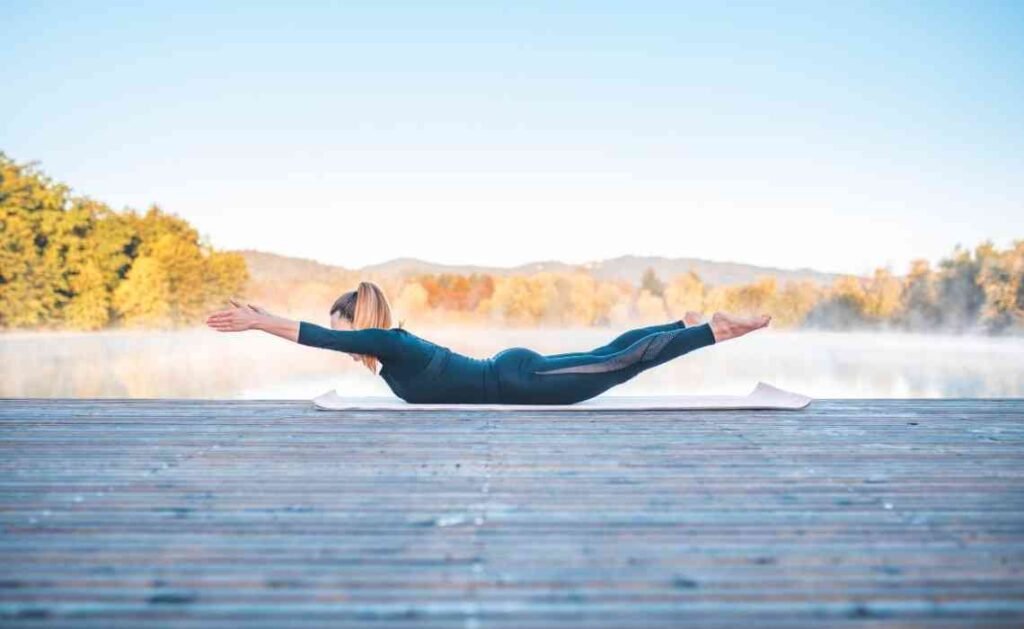 full salabhasana or full butterfly pose