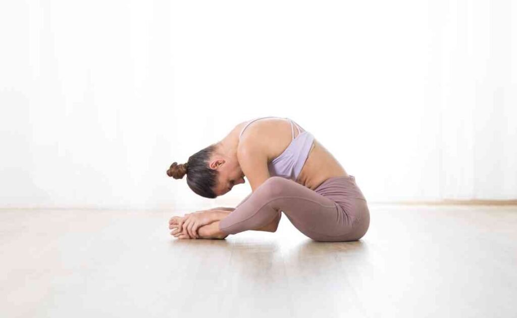 rabbit pose yoga pose