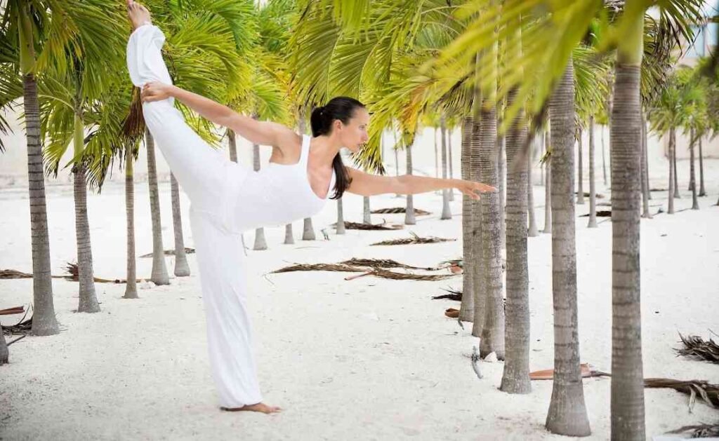 Standing Bow Pulling Pose Dandayamana-Dhanurasana